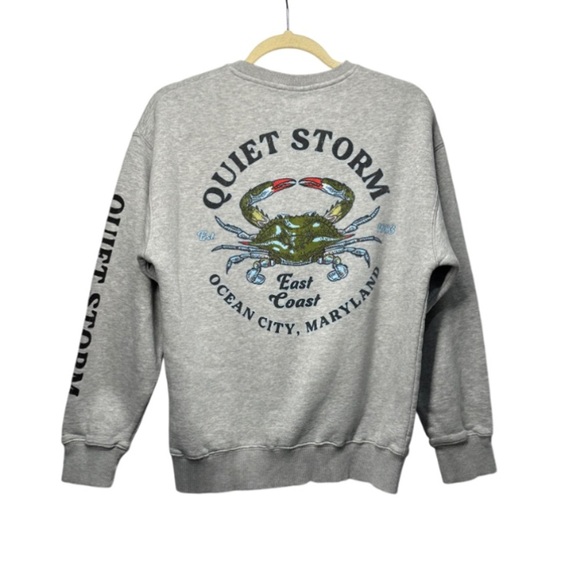 🌊 Quiet Storm Surf Shop Crewneck Sweatshirt – Youth XS - Picture 2 of 5